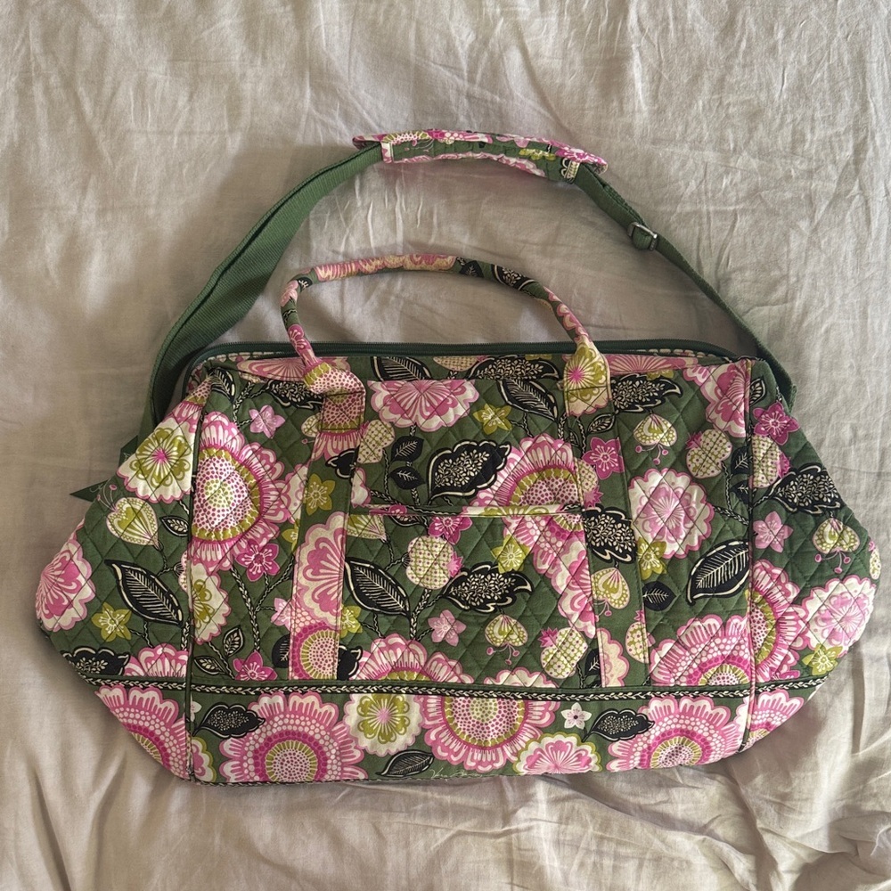 Vera Bradley Retired Olivia Pink Frame Travel Bag